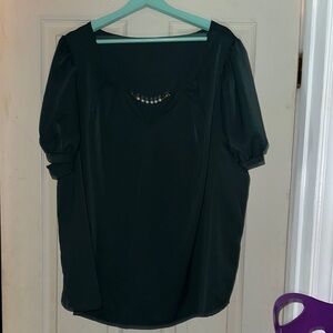 Elegant DarkGreen Women's Top